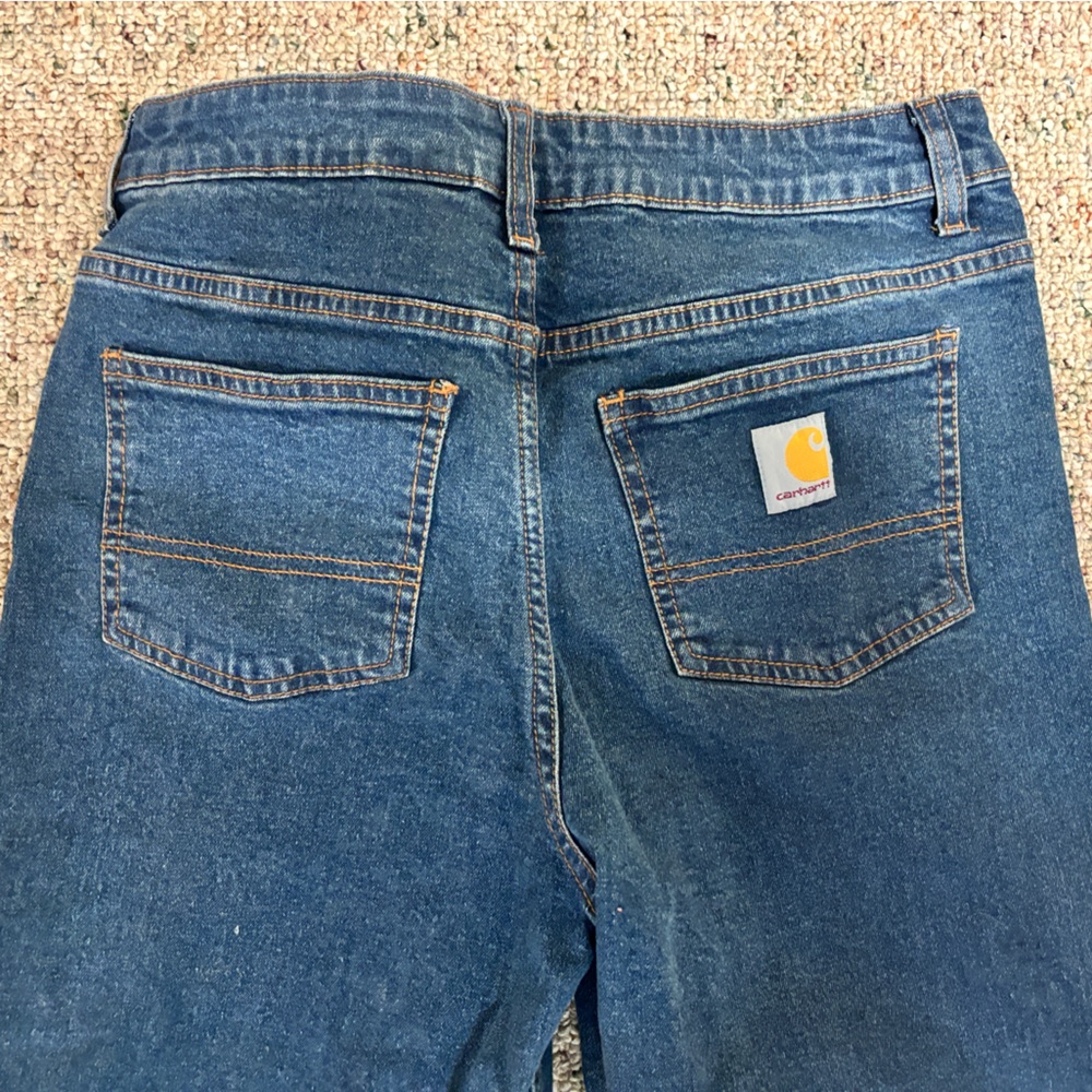 Carhartt Boy’s  Wide-Leg Jeans in Blue Denim- Size 16 - Picture 4 of 4